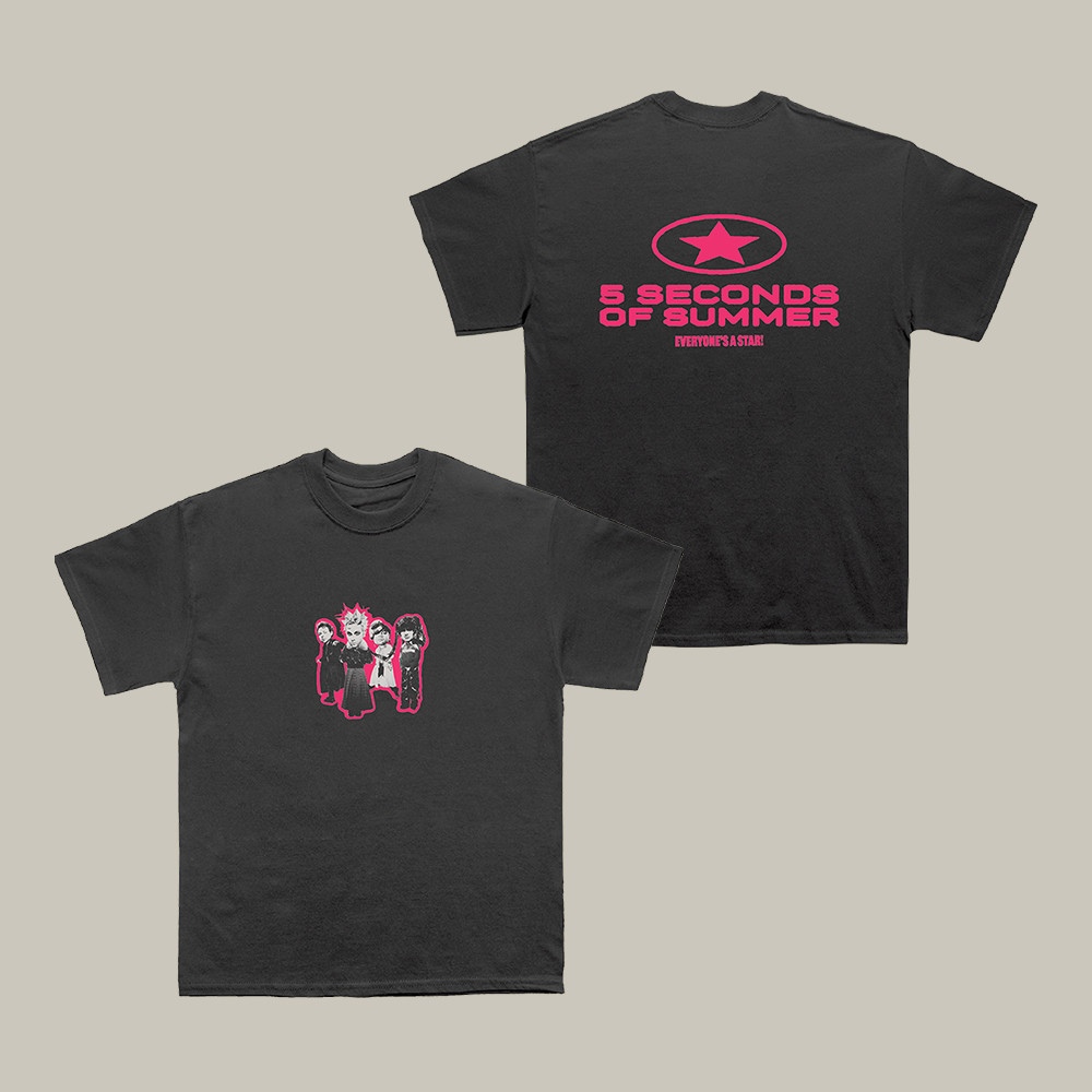 Everyone's A Star 5sos T-Shirt Seconds Of Summer Fan Merch Music Lover Present