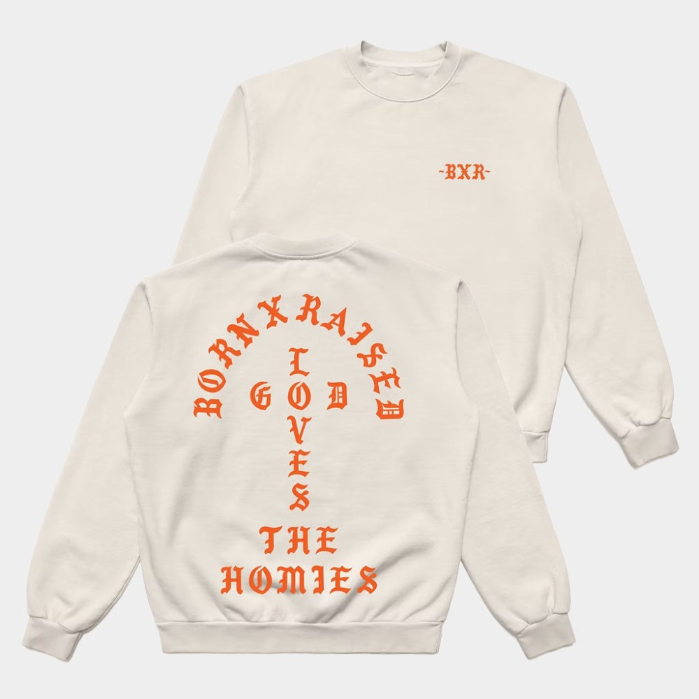 Evolve Clothing Gallery Merch Born X Raised Unconditional Love Crewneck BXR Sweatshirt