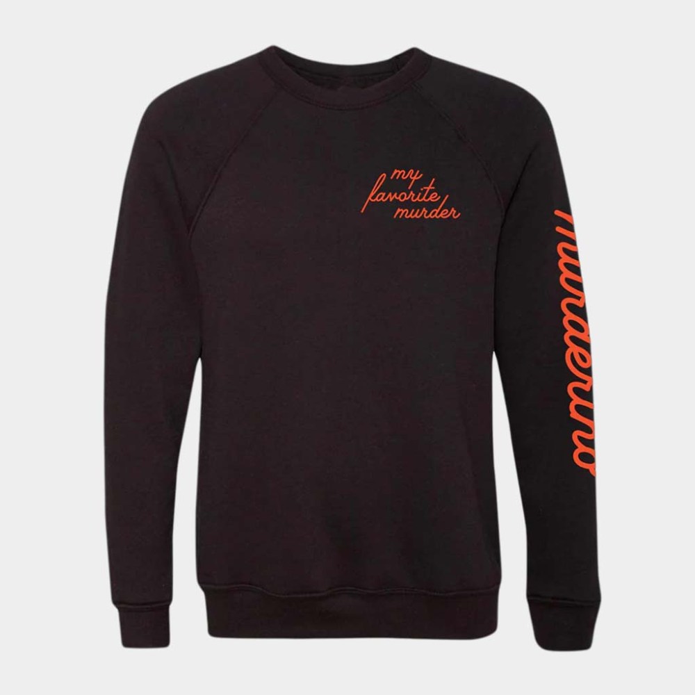 Exactly Right Merch Murderino Script Crewneck Sweatshirt Birthday Gift Ideas For Husband