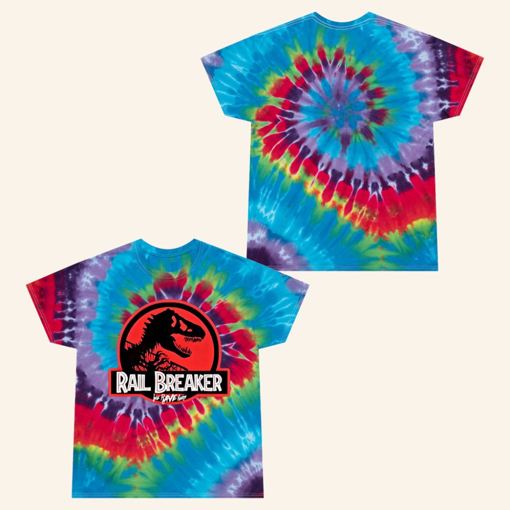 Excision Merch Rail Breaker Tie Dye T-Shirt Lost Lands Shirt Music Festival Apparel
