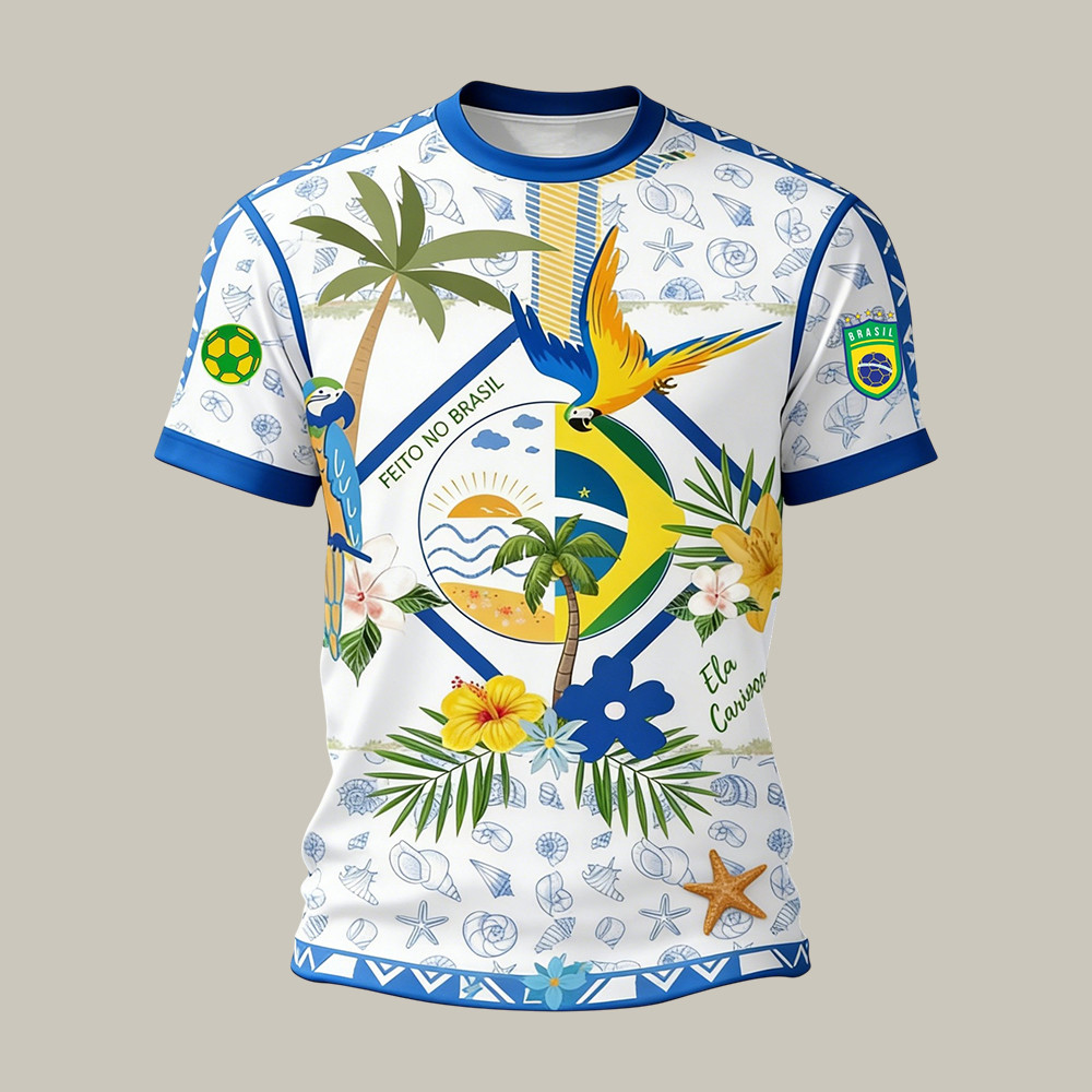FIFA World Cup 2026 Brazil T-Shirt Brazil National Soccer Team Clothes World Cup Gear