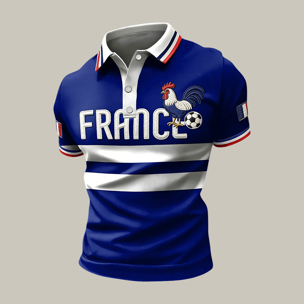 FIFA World Cup 2026 France Polo Shirt Rooster Art FIFA World Cup 2026 Shirt Gift Idea
