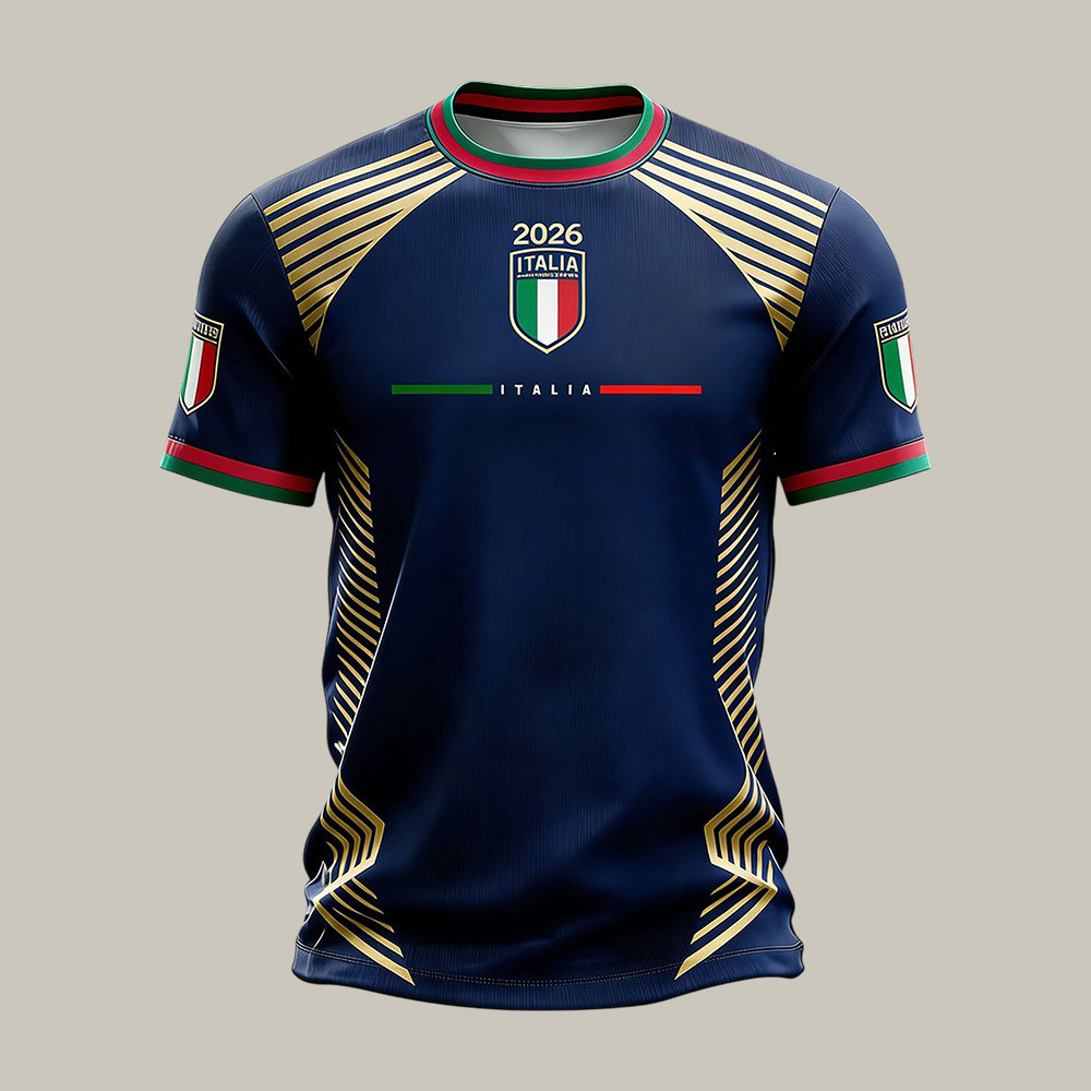 FIFA World Cup 2026 Italia T-Shirt FIFA World Cup 2026 Clothes Present For Dad