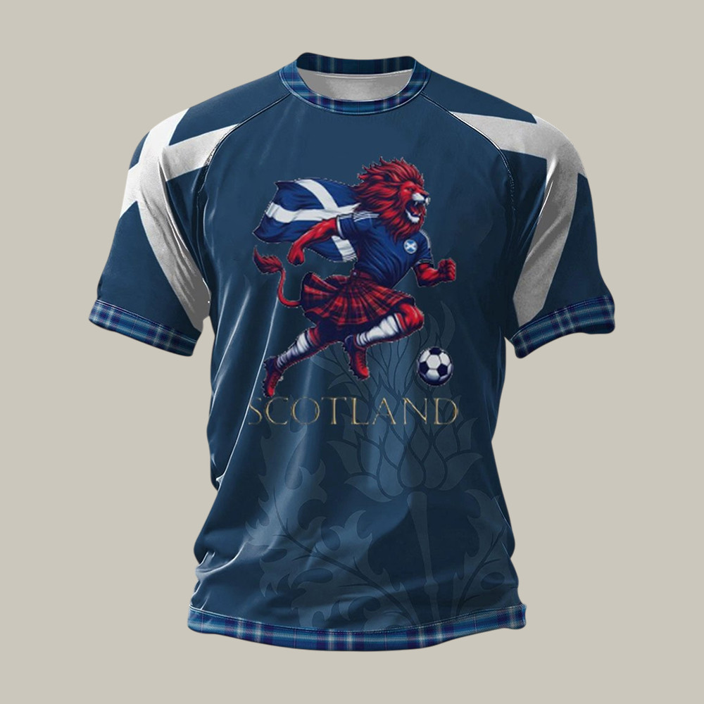 FIFA World Cup 2026 Scotland T-Shirt Tartan Army Scotland National Soccer Fan Apparel Gift For Dad