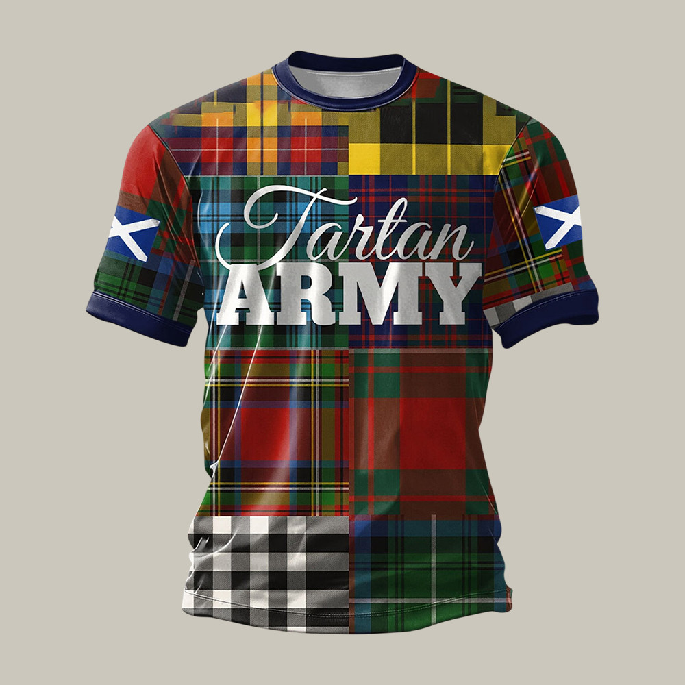 FIFA World Cup 2026 Scotland Tartan Army T-Shirt Soccer Fan Merch Present For Husband