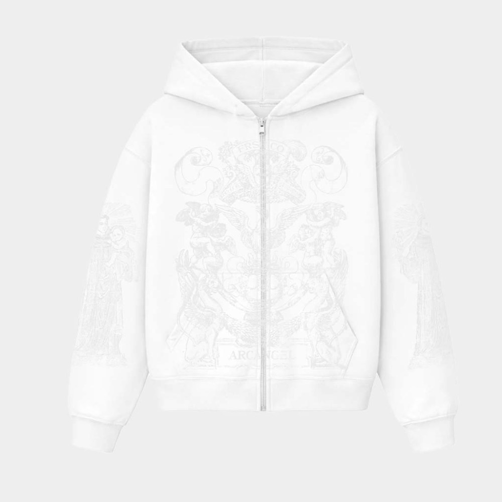 FRSH Company Merch Saints Zip Hoodie FRSH X Arcangel Hoodie Gift For Girlfriend