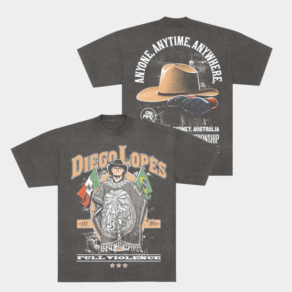 FULL VIOLENCE Merch Anyone Anytime Anywhere T-Shirt Diego Lopes FULL VIOLENCE Shirt Dad Gifts