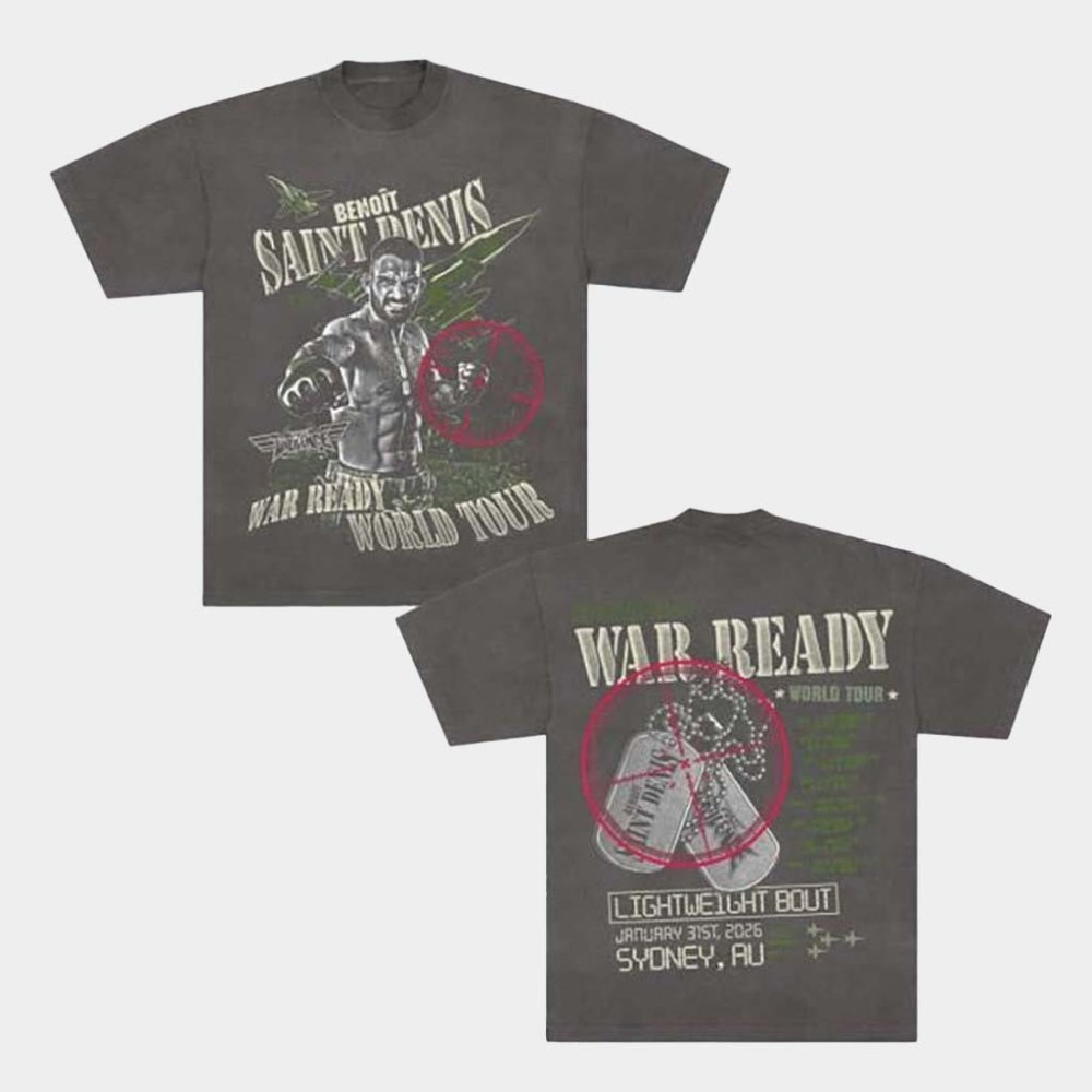 FULL VIOLENCE Merch War Ready World Tour T-Shirt Benoit Saint Denis Shirt Gifts For Fans