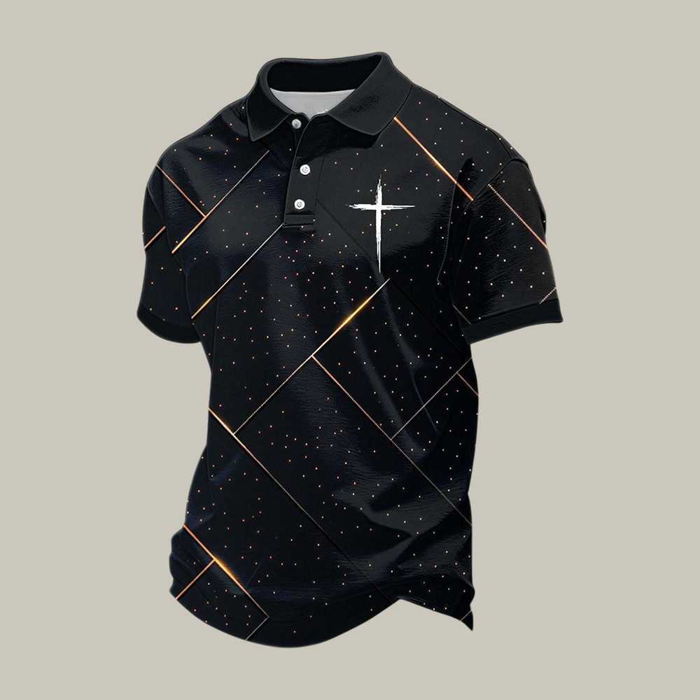 Faith Cross Design Polo Shirt God Is Good Shirt Best Present For Father