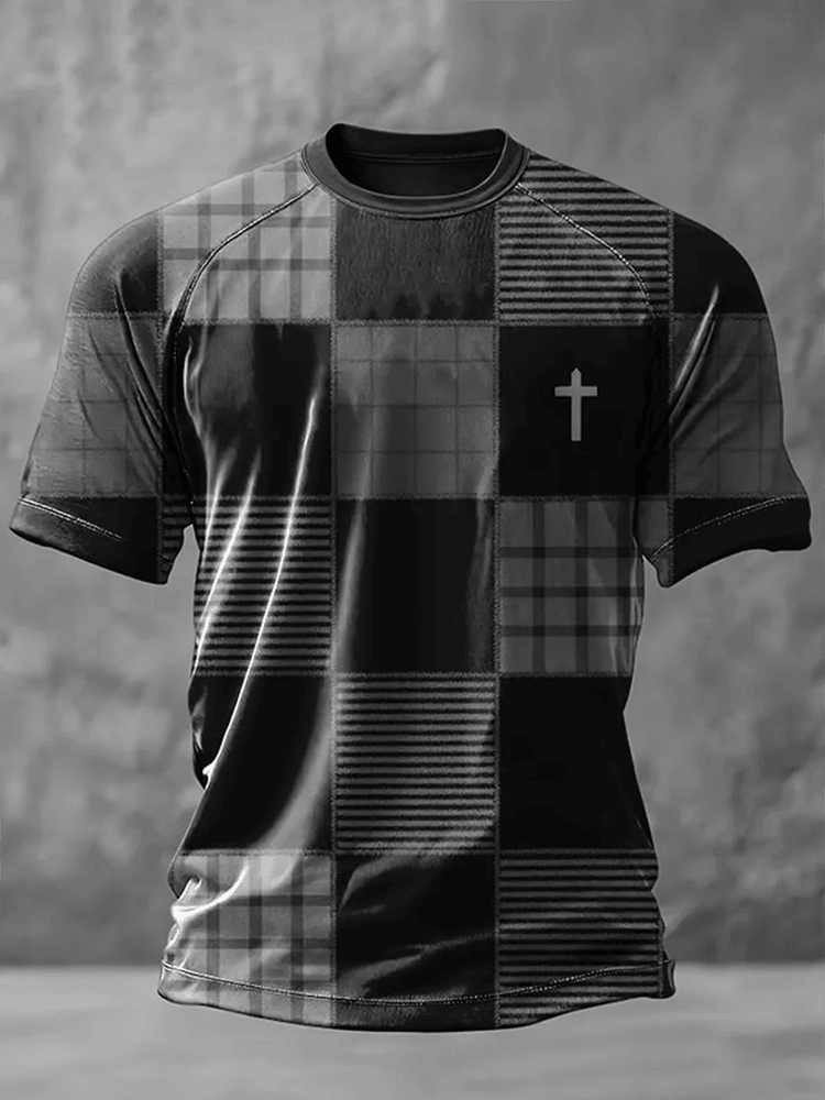 Faith Print Short T-Shirt Men's Faith Over Fear Shirt Gift For Friends