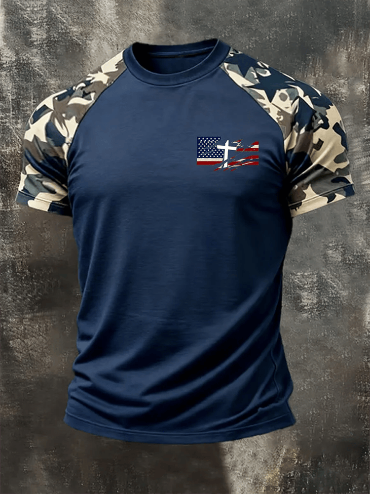 Faith Printed Casual Short Sleeves T-Shirt Walk By Faith Shirt Gift For Dad