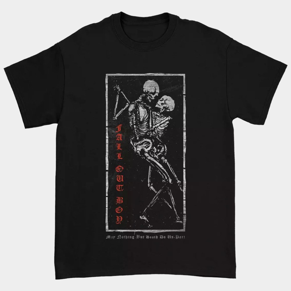 Fall Out Boy Merch Fall Out Boy Dancing Skeletons T-Shirt Best Gifts For Rock Band Fans
