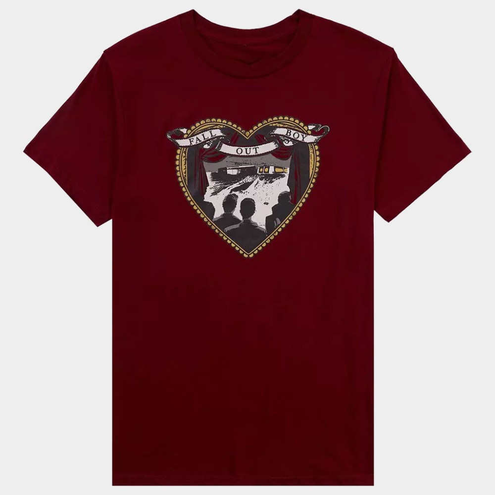 Fall Out Boy Merch Fall Out Boy From Under The Cork Tree Heart T-Shirt Gifts For Rock Lovers