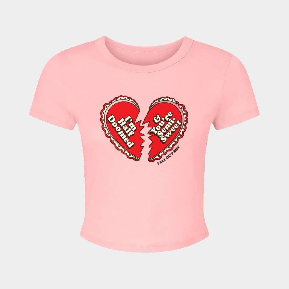 Fall Out Boy Merch I'm Half Doomed Baby Tee Fall Out Boy Shirt Gift For Daughter