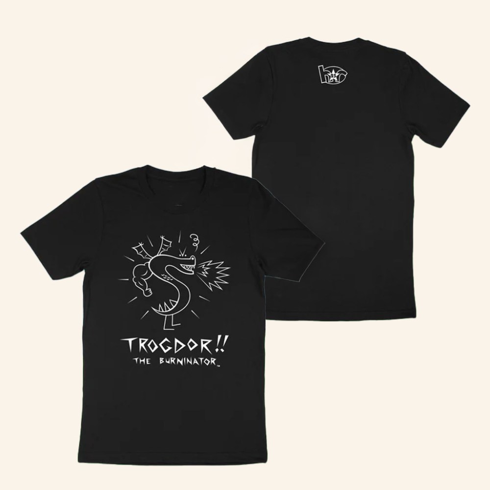 Fangamer Merch Homestar Runner Trogdor The Burninator T-Shirt Gifts For Sister