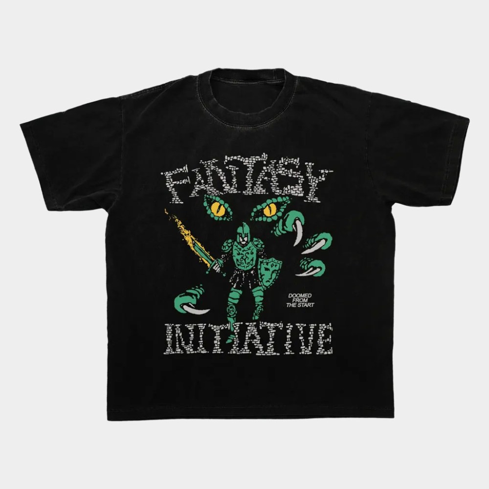 Fantasy Initiative Merch Doomed T-Shirt Birthday Gift Ideas For Dad