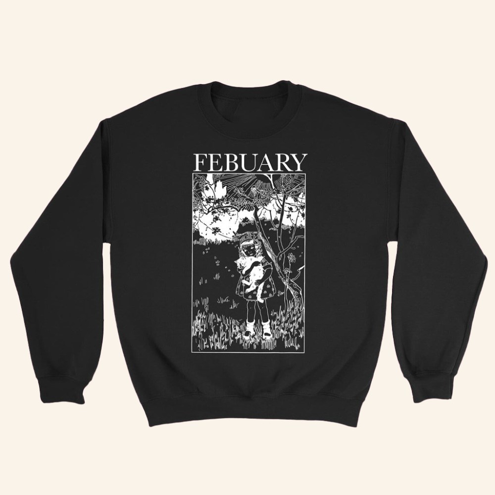 Febuary Merch Webstore Exclusive Cat Crewneck Sweatshirt Best Christmas Gifts For Husband