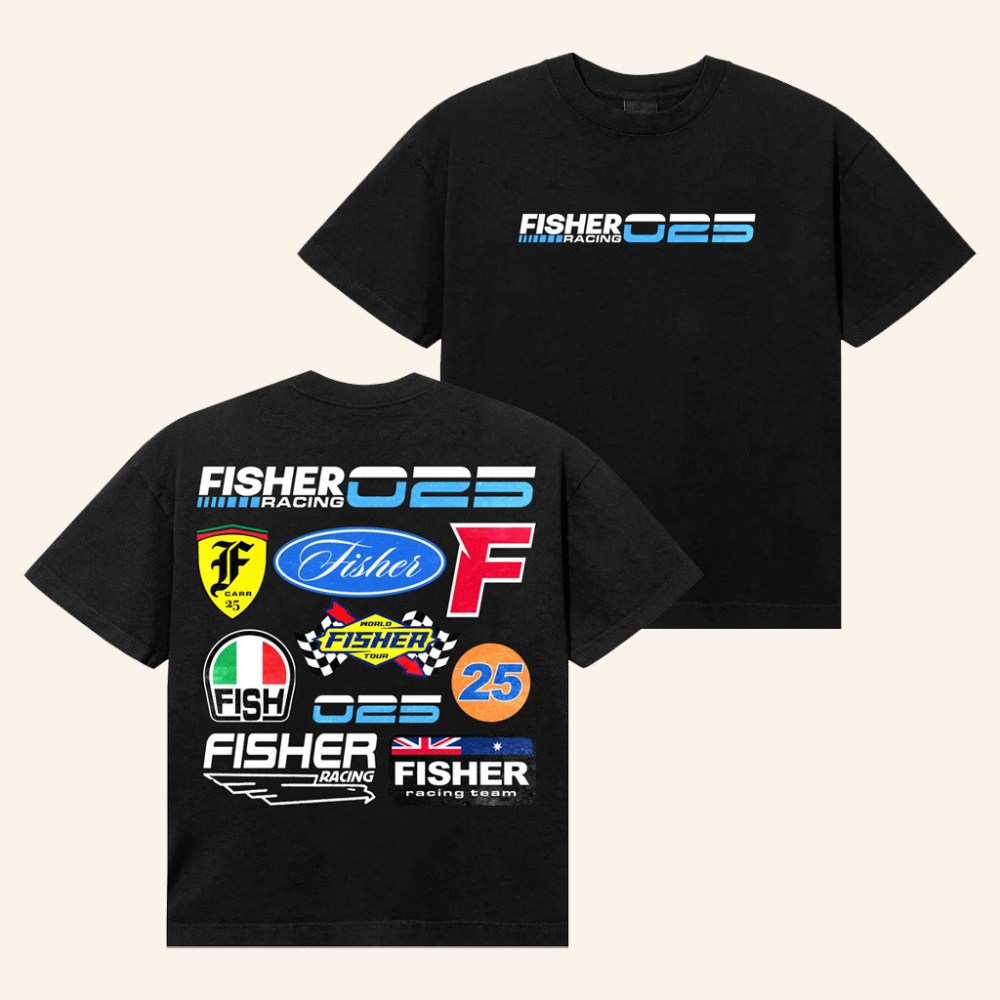 Fisher Merch Racer Logo T-Shirt Christmas Gift Ideas For Dad