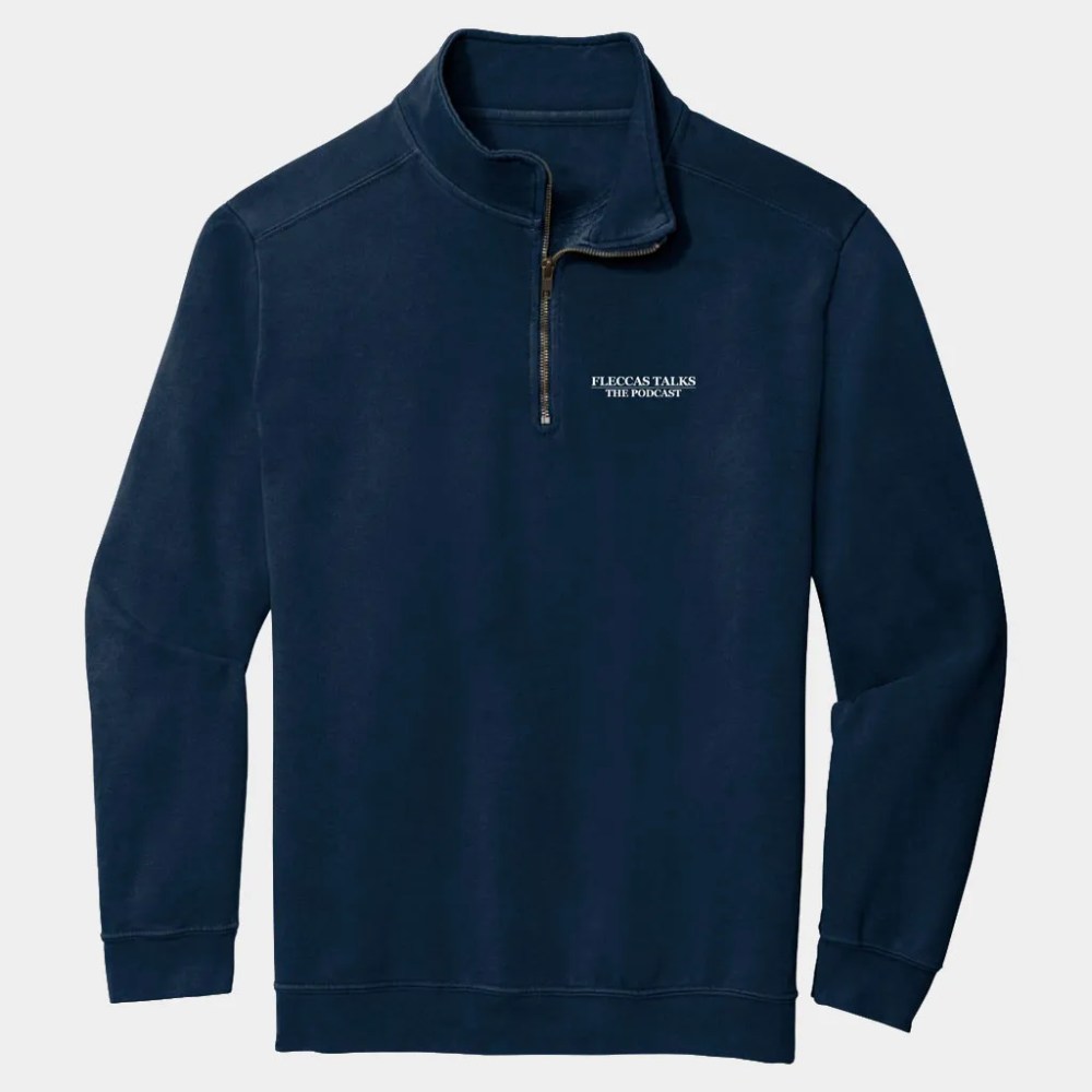 Fleccas Talks Merch Fleccas Talks The Podcast Half Zip Collar Stand Sweatshirt Gift For Son