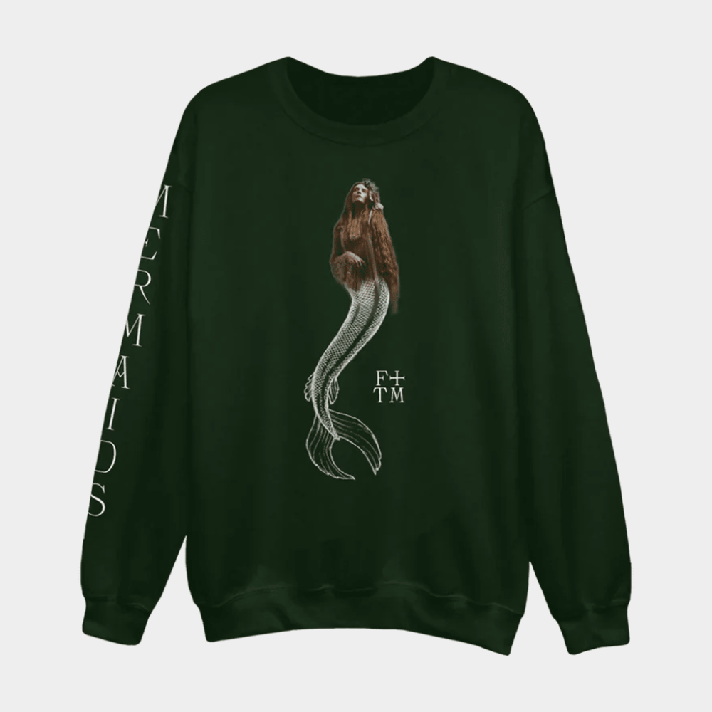 Florence And The Machine Merch Mermaids Sweatshirt Best Gifts For Rock Band Fans