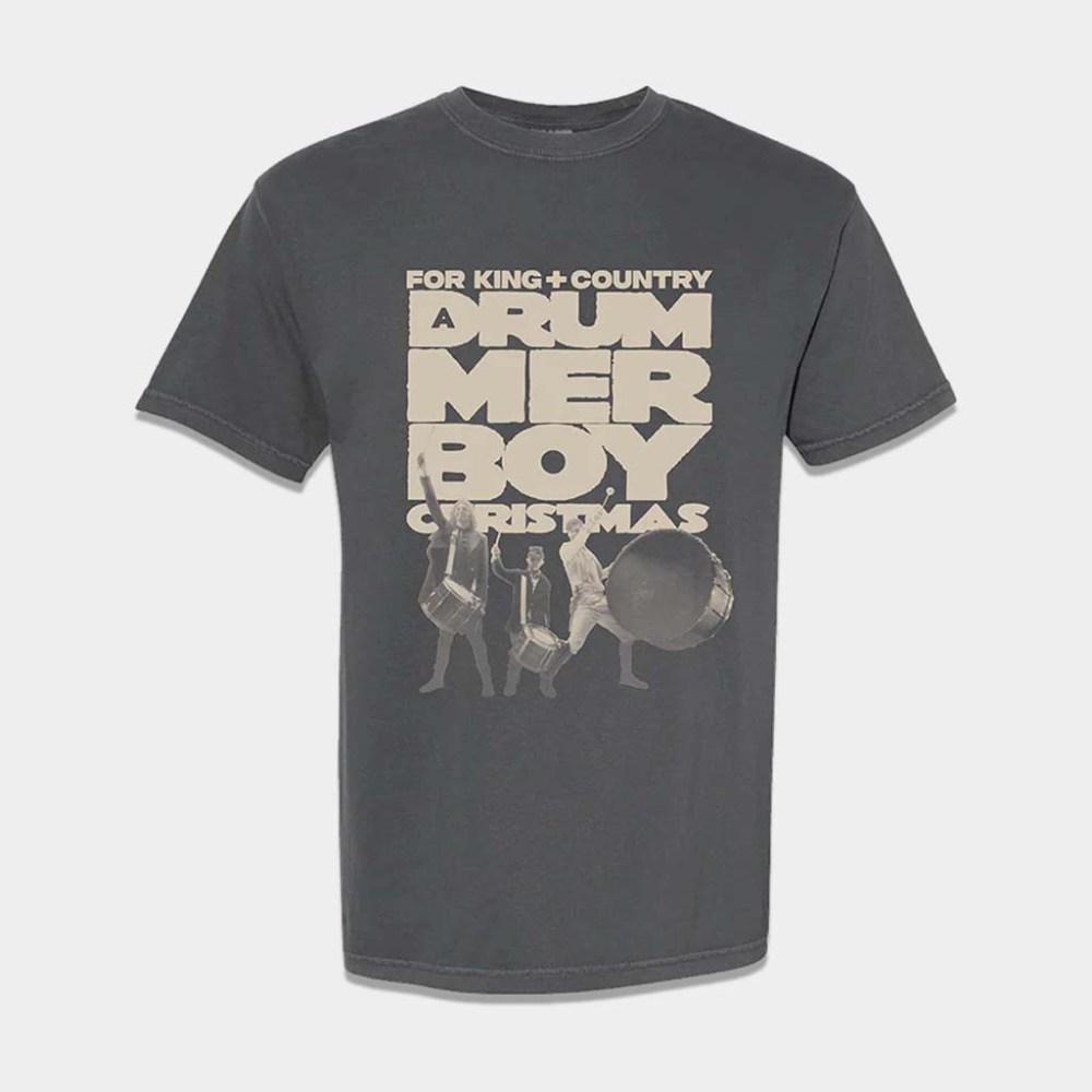Forking And Country Merch A Drummer Boy Christmas T-Shirt Present For Husband