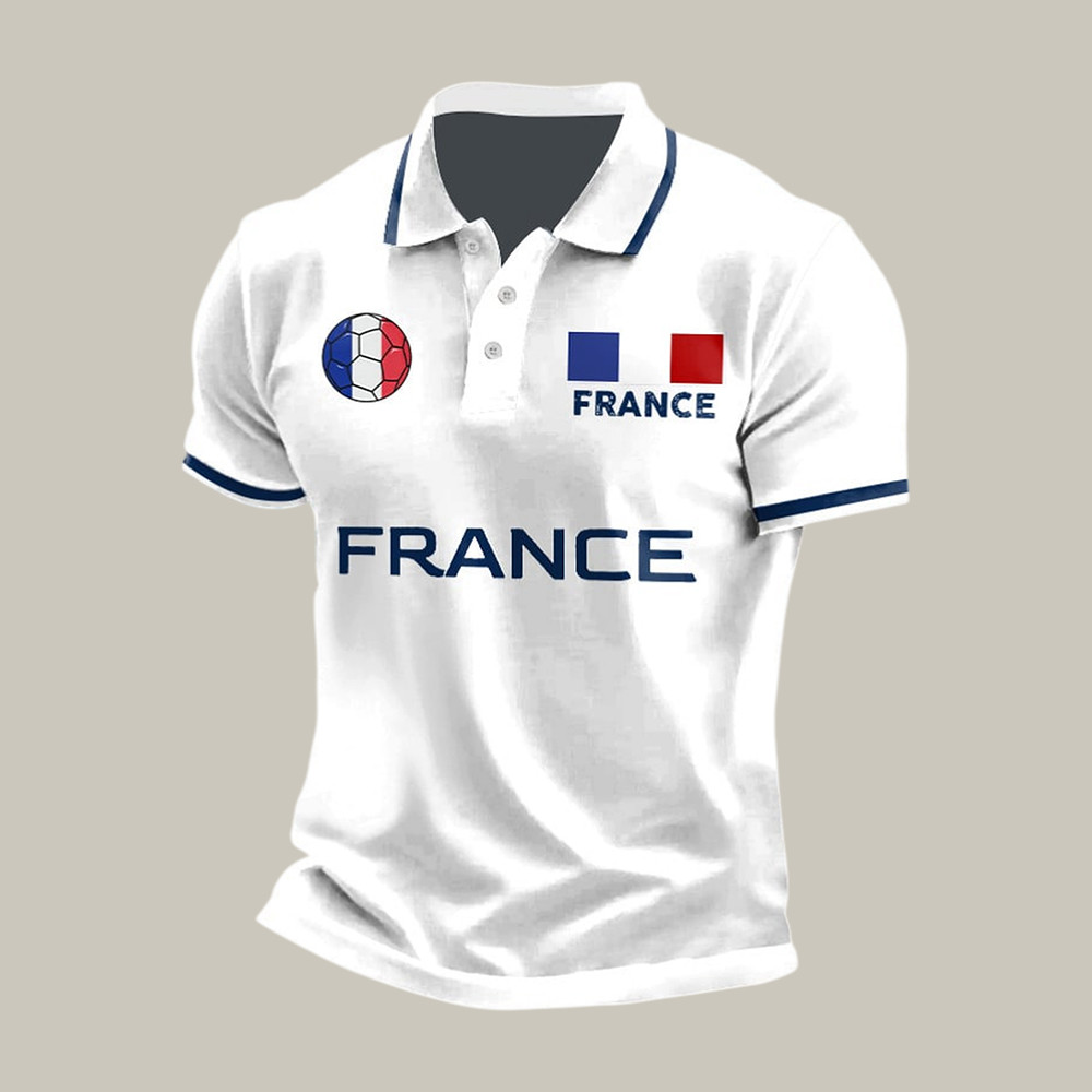 France 2026 FIFA World Cup Polo Shirt 2026 World Cup Clothes Soccer Lover Gift For Dad