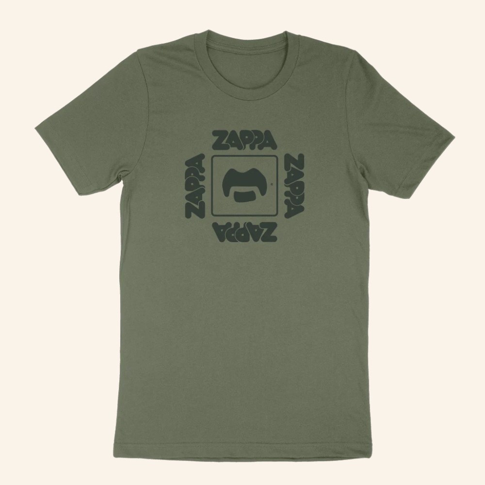 Frank Zappa Merch Zappa Logo Army Green T-Shirt Gifts For Music Enthusiasts