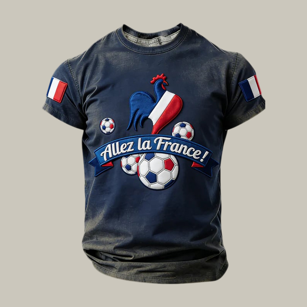 French FIFA World Cup 2026 T-Shirt Allez La France Shirt Soccer Lover Gifts