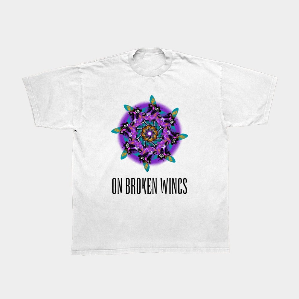 Friends Family Forever Merch On Broken Wings Mandala T-Shirt Present For Wife