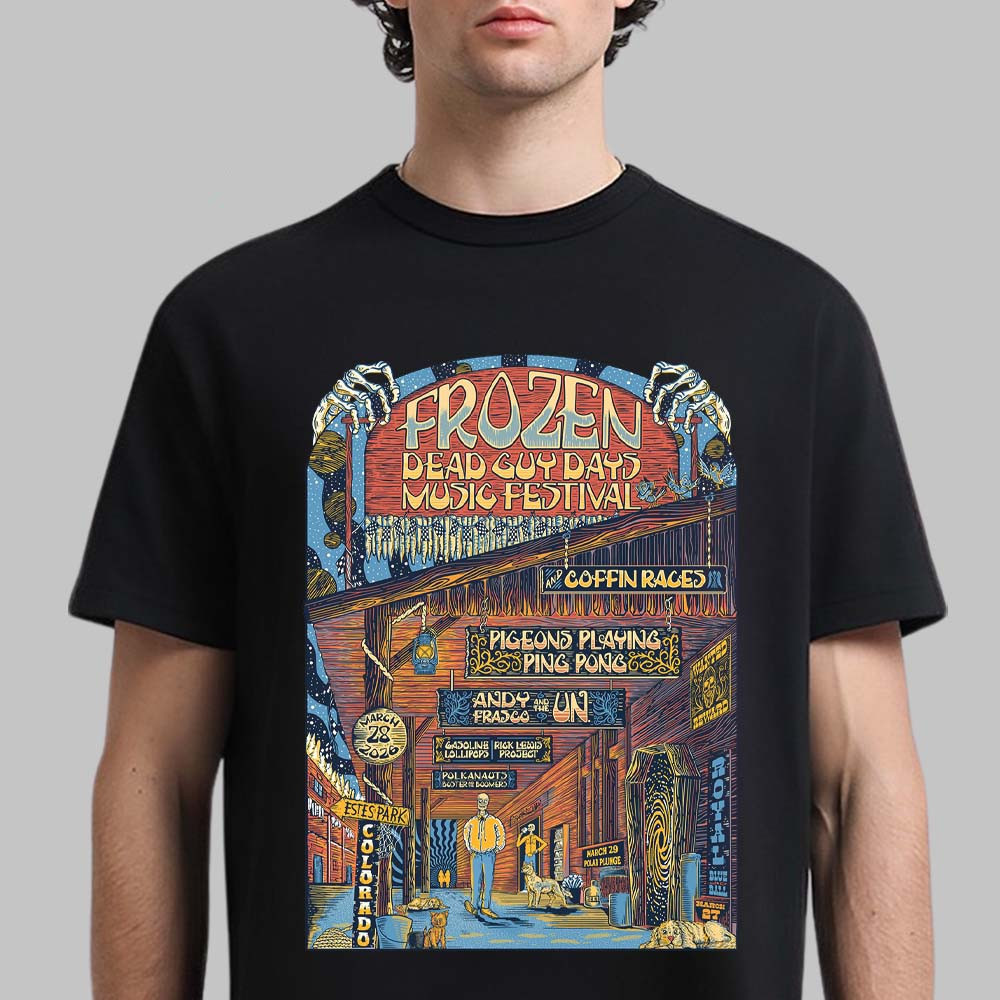 Frozen Dead Guy Days Music Festival 2026 T-Shirt Music Fan Merch Good Gift For Him