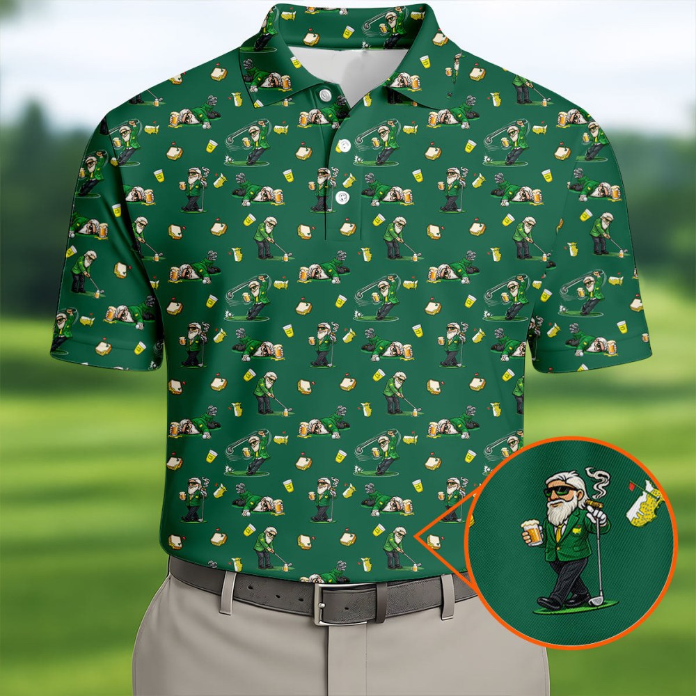 Funny Beer Pimento Cheese Golf Tournament Polo Shirt Best Golf Clothing Fathers Day Gift
