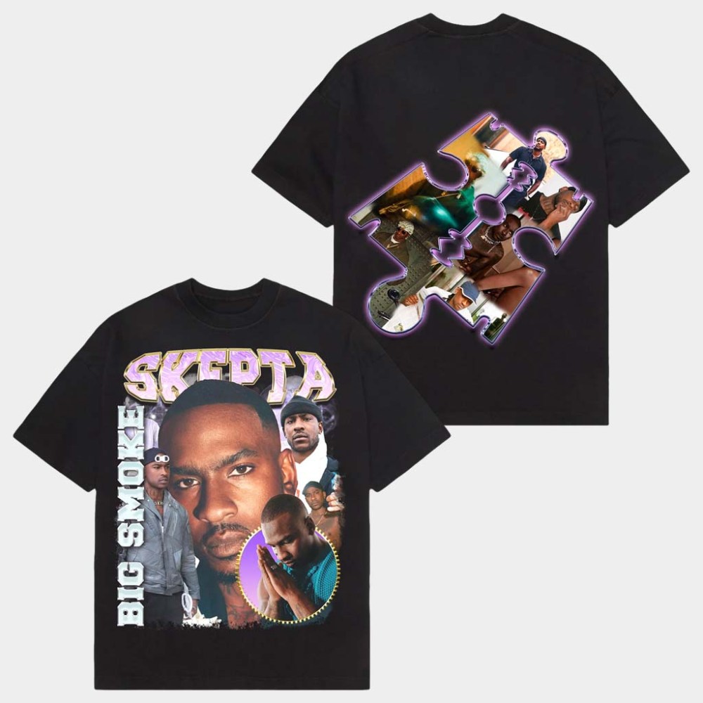 Fusion Pieces Merch Skepta Big Smoke T-Shirt Skepta Merch Gifts For Rapper Fans