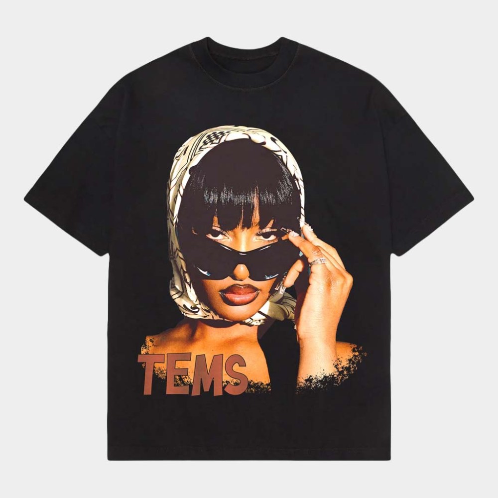 Fusion Pieces Merch Tems Big Face T-Shirt Tems Merch Birthday Gift For Sister