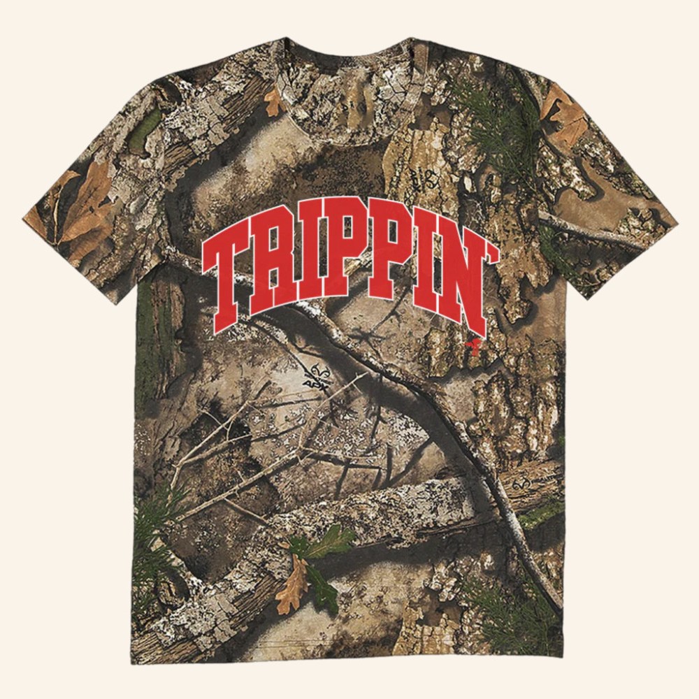 Futurebirds Music Merch Trippin Camo T-Shirt Best Christmas Gifts For Dad