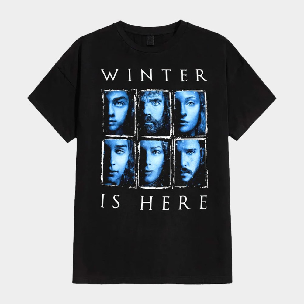 Game Of Thrones Merch Winter Is Here T-Shirt Game Of Thrones Shirt Good Gifts For Him