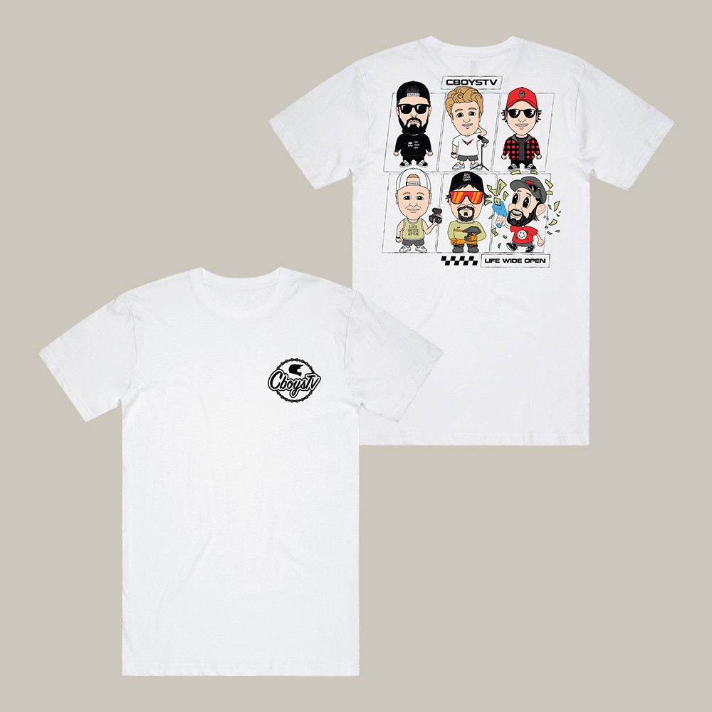 Gangs All Here CBoystv T-Shirt Life Wide Open Shirt CBoystv Present For Husband