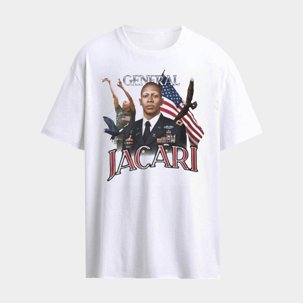 General Jacari Virginia Cavaliers USA Flag Shirt Gifts For Basketball Fans