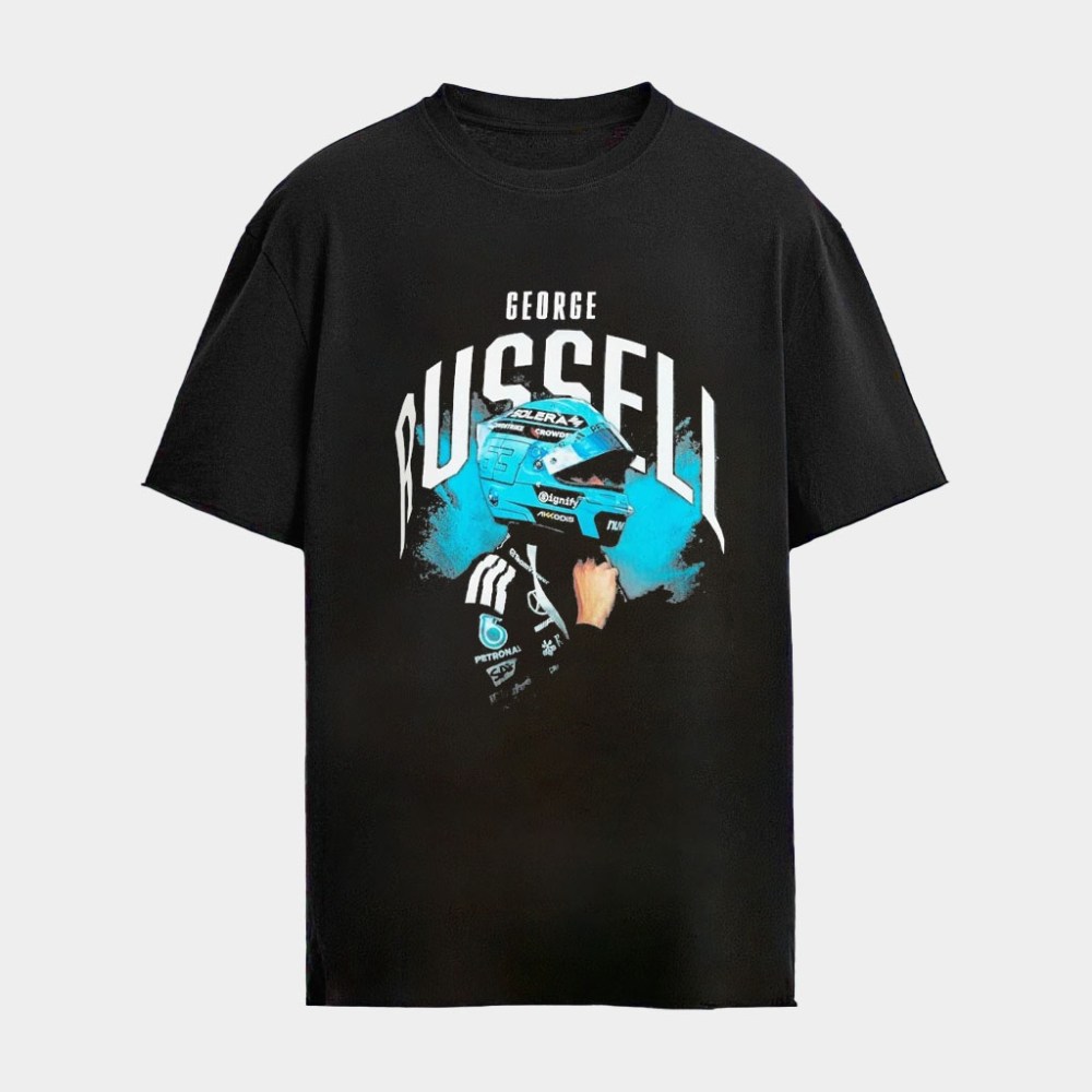 George Russell Mercedes Amg Petronas F1 Shirt George Russell Merch Gifts For Racing Fans