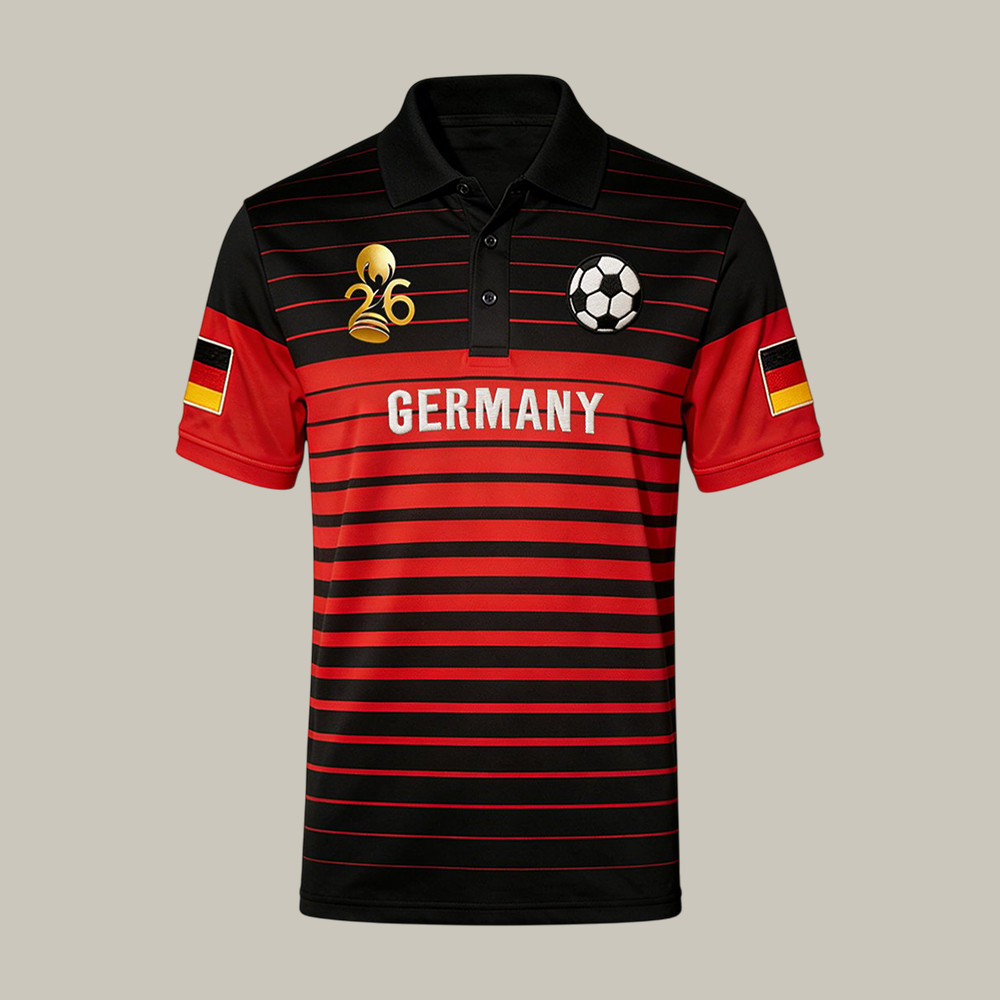 Germany 2026 FIFA World Cup Polo Shirt Soccer Clothes Father's Day Gift For Him