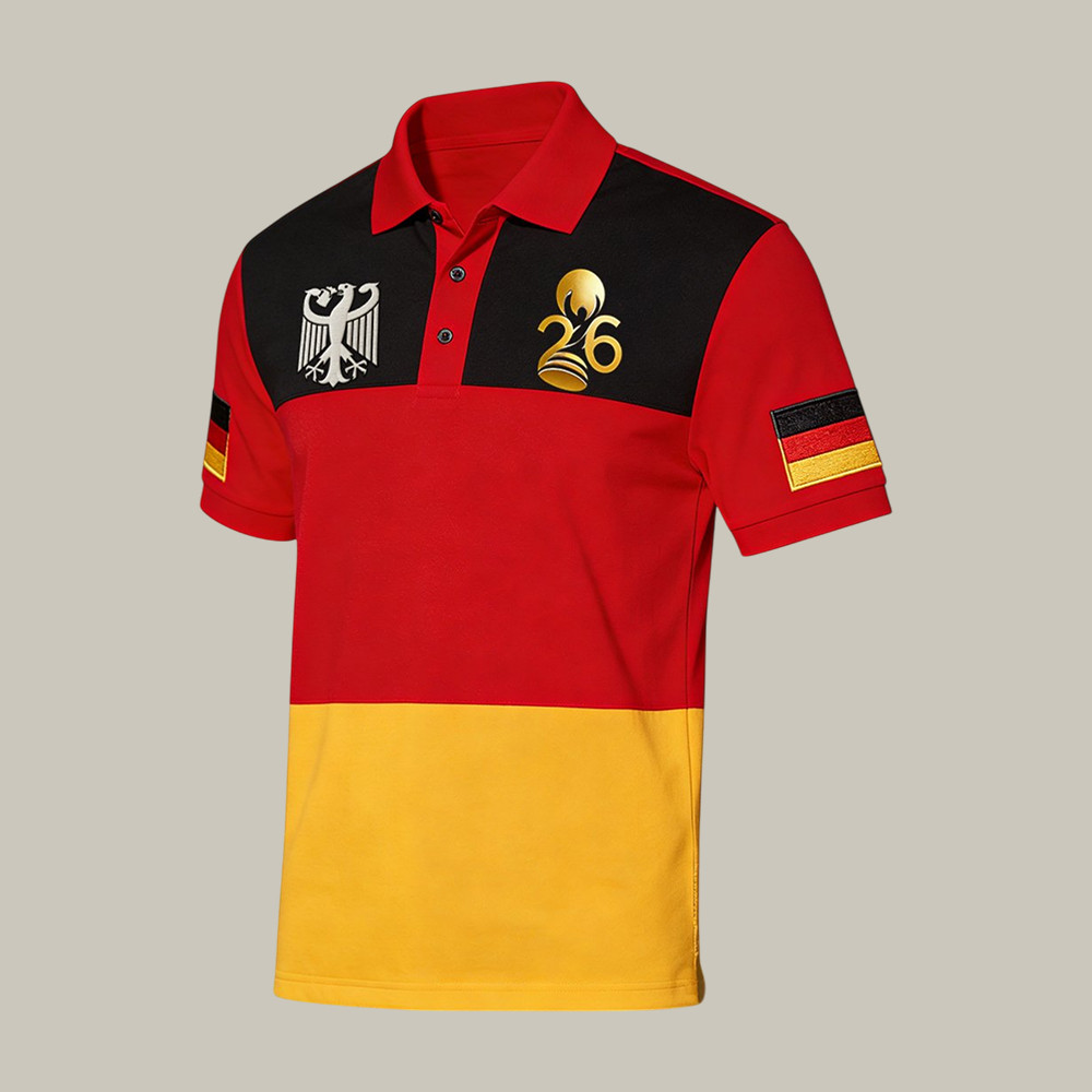 Germany 2026 FIFA World Cup Polo Shirt Soccer Clothes Present For Father's Day