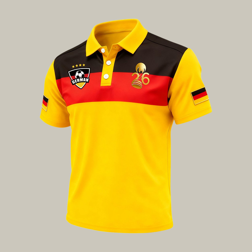 Germany FIFA World Cup 2026 Polo Shirt Game Day Merch Best Gift For Soccer Buffs