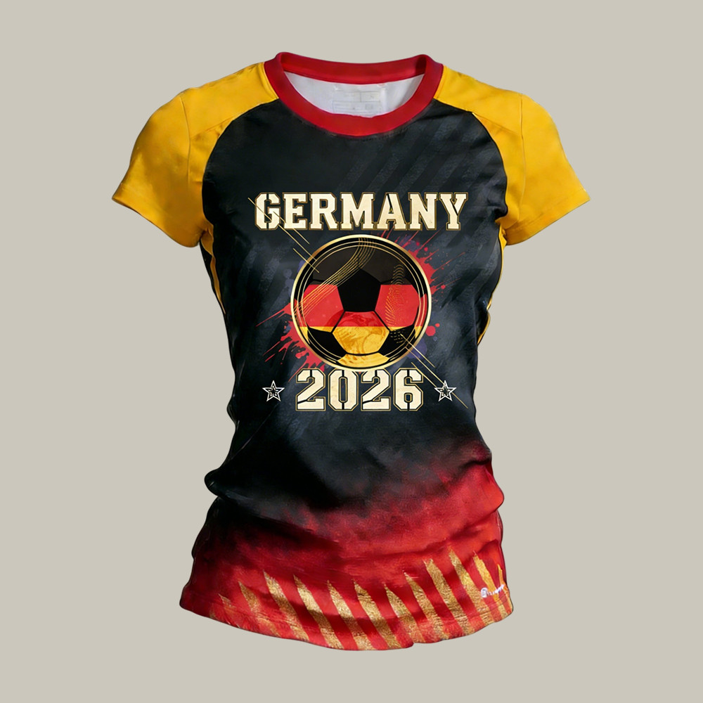 Germany FIFA World Cup 2026 T-Shirt Soccer Fan Clothes Mother's Day Gift For Soccer Fans