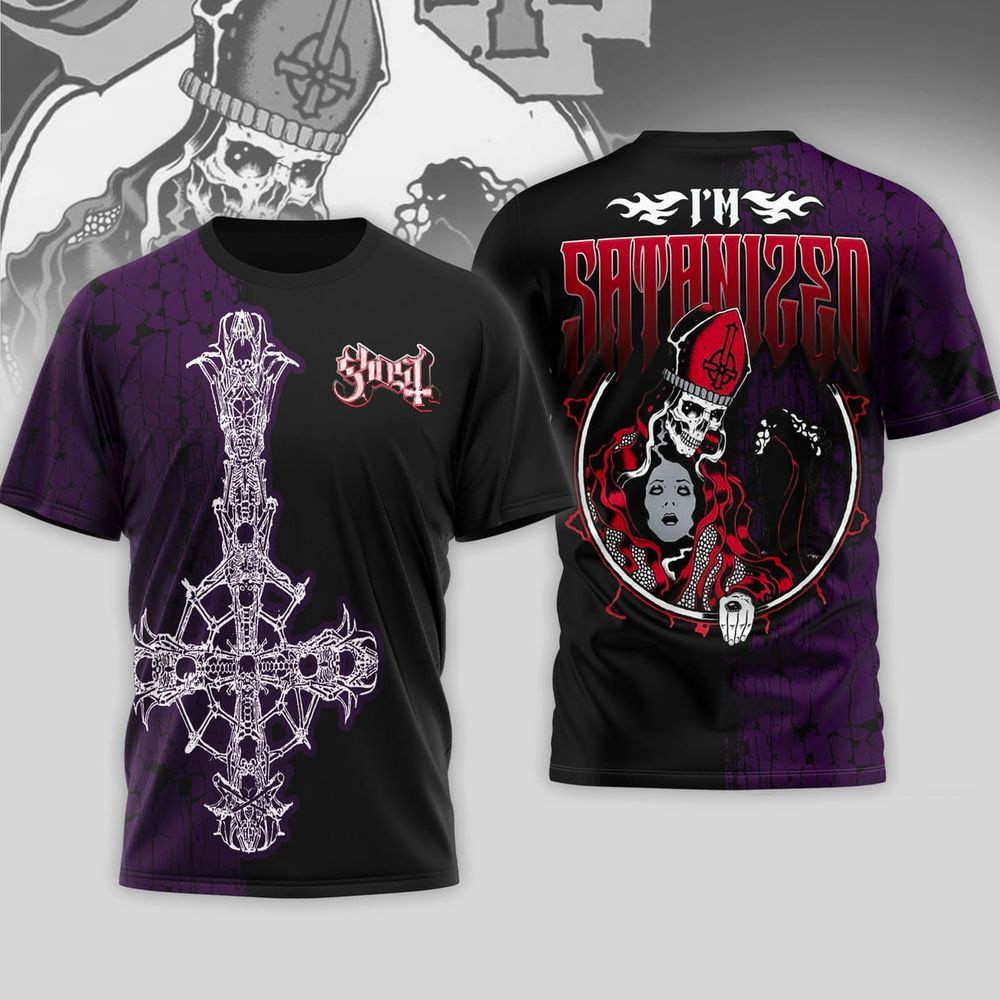 Ghost I'm Satanized T-Shirt Ghost Merch Gift Ideas For Music Lovers