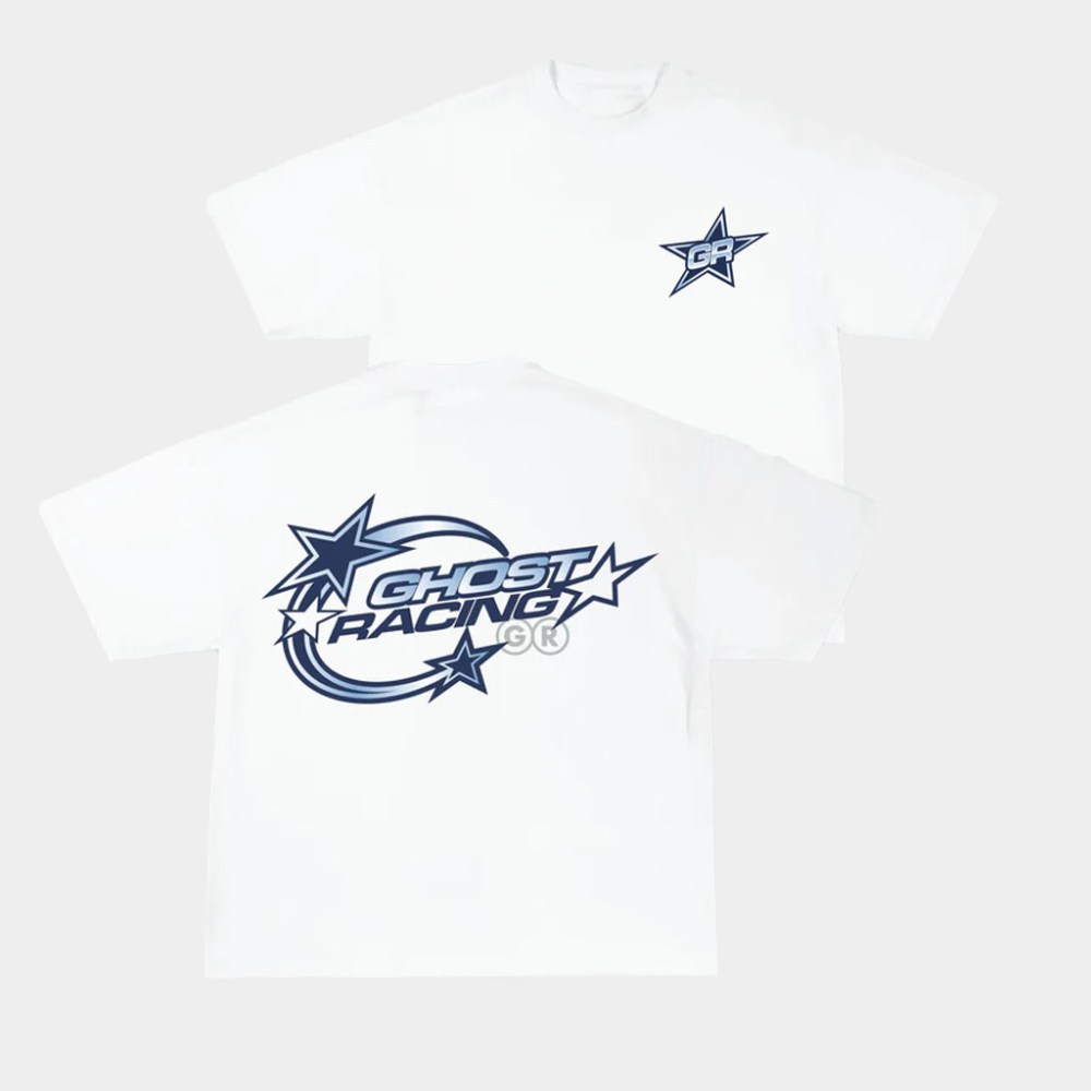 Ghost Racing Merch Y2K GR Shirt White Gifts For Sister In Law