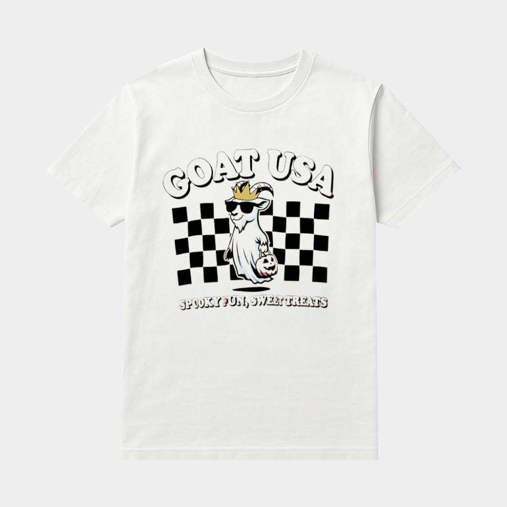 Goat USA Spooky Fun And Sweet Treats Shirt Halloween Gifts For Friends