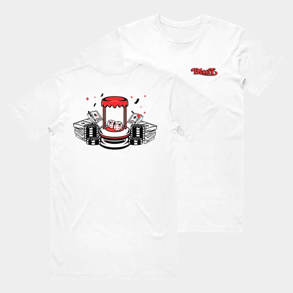 Got Bluff Merch White Craps T-Shirt Birthday Gift For Husband