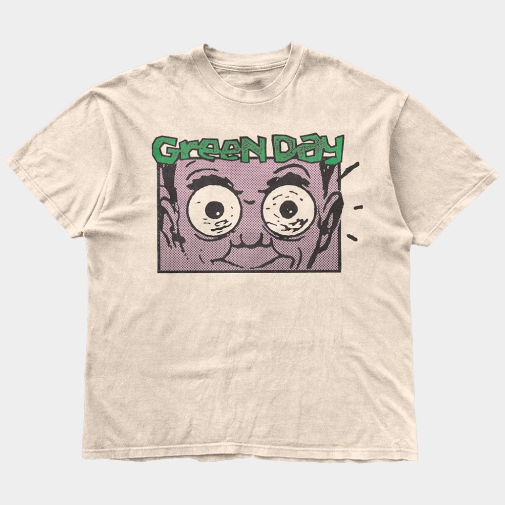Green Day Merch Bulging Eye Guy T-Shirt Green Day Shirt Birthday Gift For BFF