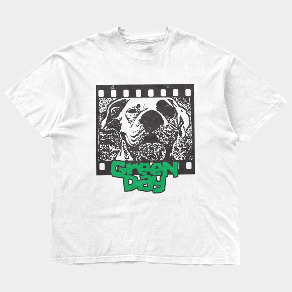 Green Day Merch Film Strip Dog T-Shirt Green Day Shirt Birthday Gift For Brother