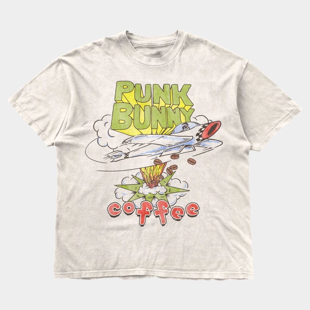 Green Day Merch Punk Bunny Coffee Dookie T-Shirt Green Day Shirt Birthday Ideas For BFF