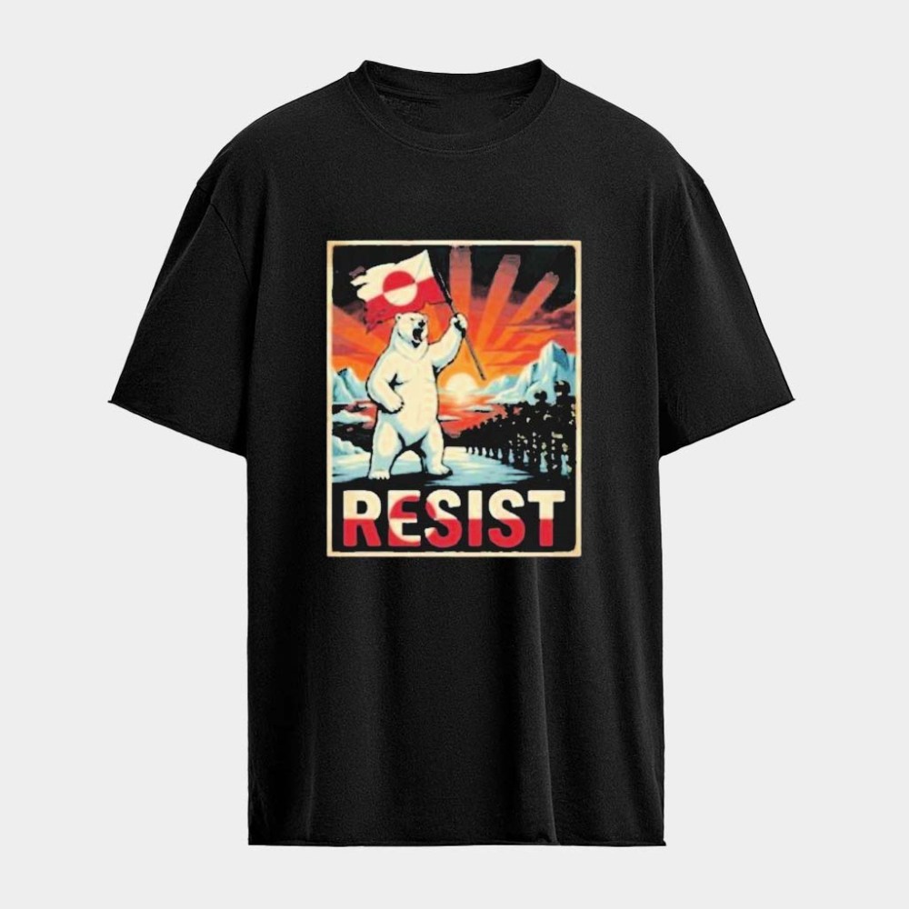 Greenland Is Not For Sale Resist Bear Flag T-Shirt Meaningful Gifts For Boyfriend